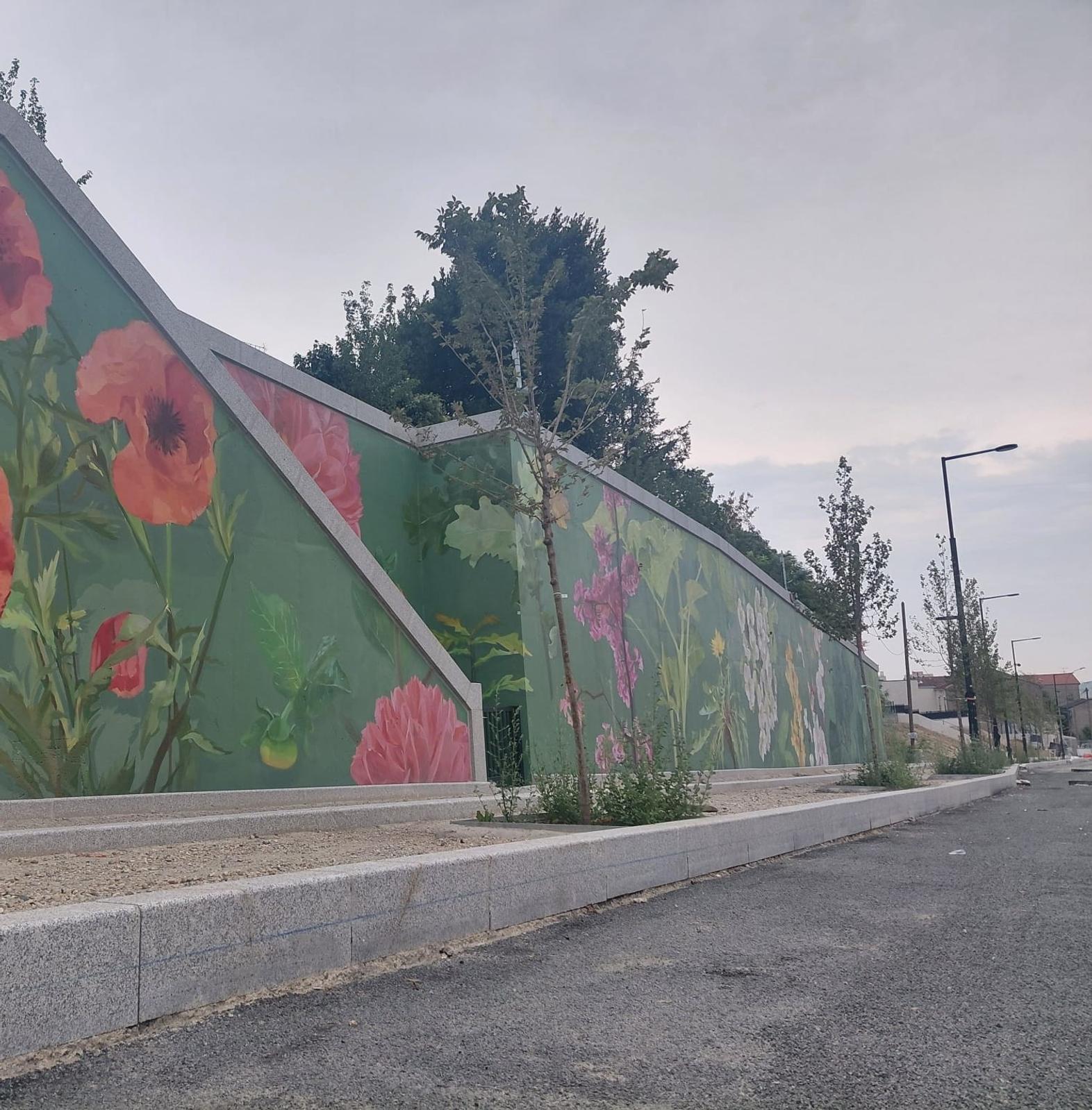 Derniers coups de pinceau sur la fresque de Noisy-le-Sec !