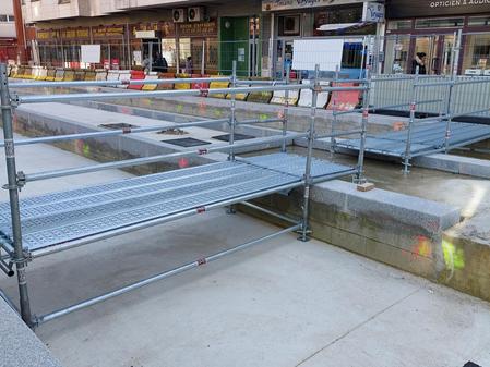 [NOISY-LE-SEC] Pose de deux passerelles piétonnes rue Jean Jaurès