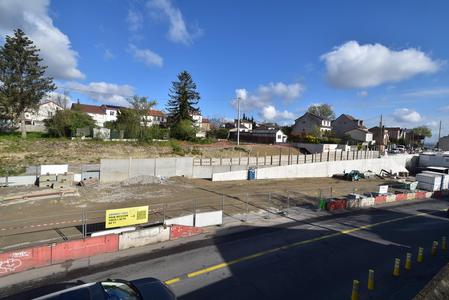 À Noisy-le-Sec, les  travaux du mur de soutènement de la rue Anatole France se terminent