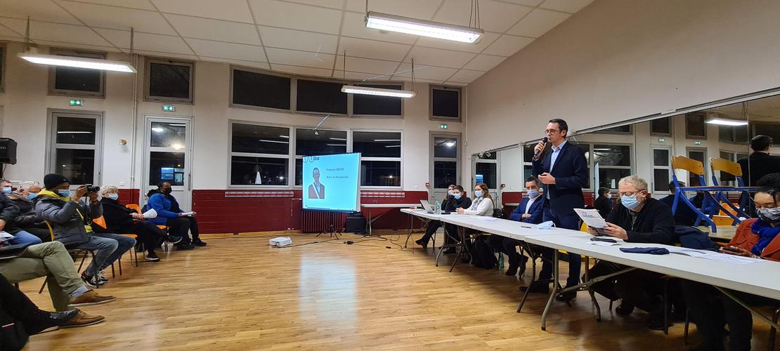 Réunion publique du 10 décembre 2021 à Romainville © Département de la Seine-Saint-Denis