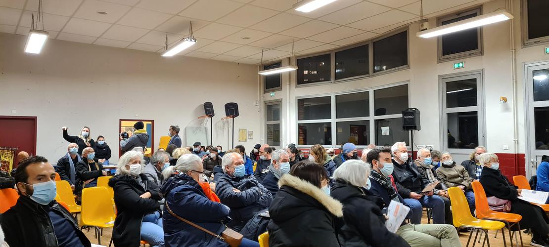 Réunion publique du 10 décembre 2021 à Romainville © Département de la Seine-Saint-Denis