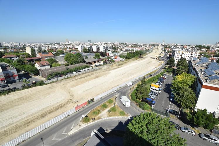 Travaux de l'A186 vus du ciel © Département de la Seine-Saint-Denis