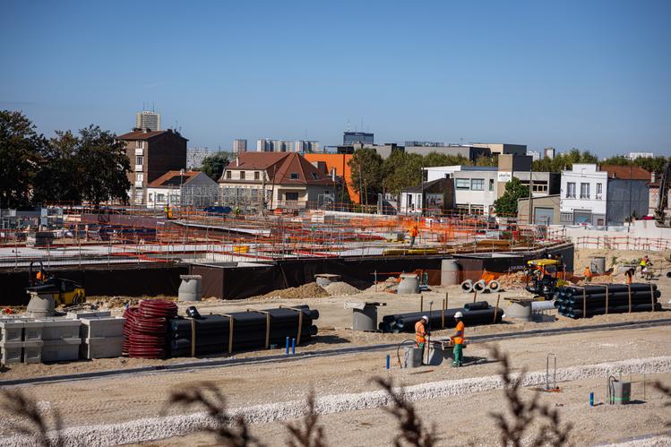 Démarrage des travaux de construction du site de maintenance et de remisage (SMR) ©Département de la Seine-Saint-Denis