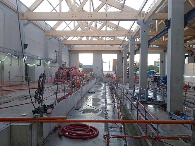 Travaux de construction du SMR à Montreuil © Département de la Seine-Saint-Denis