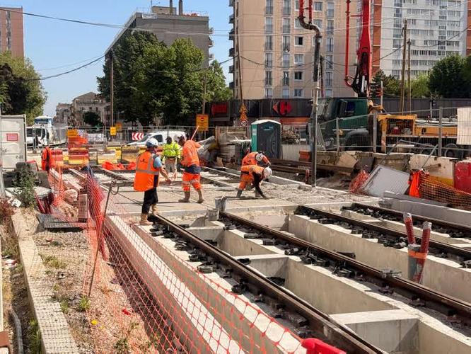 Travaux du T1 à Noisy-le-Sec ©Département de la Seine-Saint-Denis