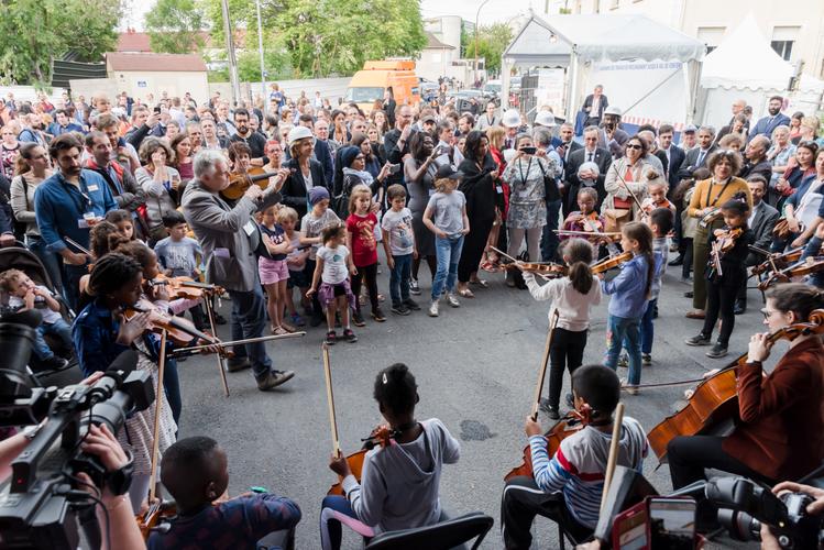 Evènement de lancement du travaux © Département de la Seine-Saint-Denis