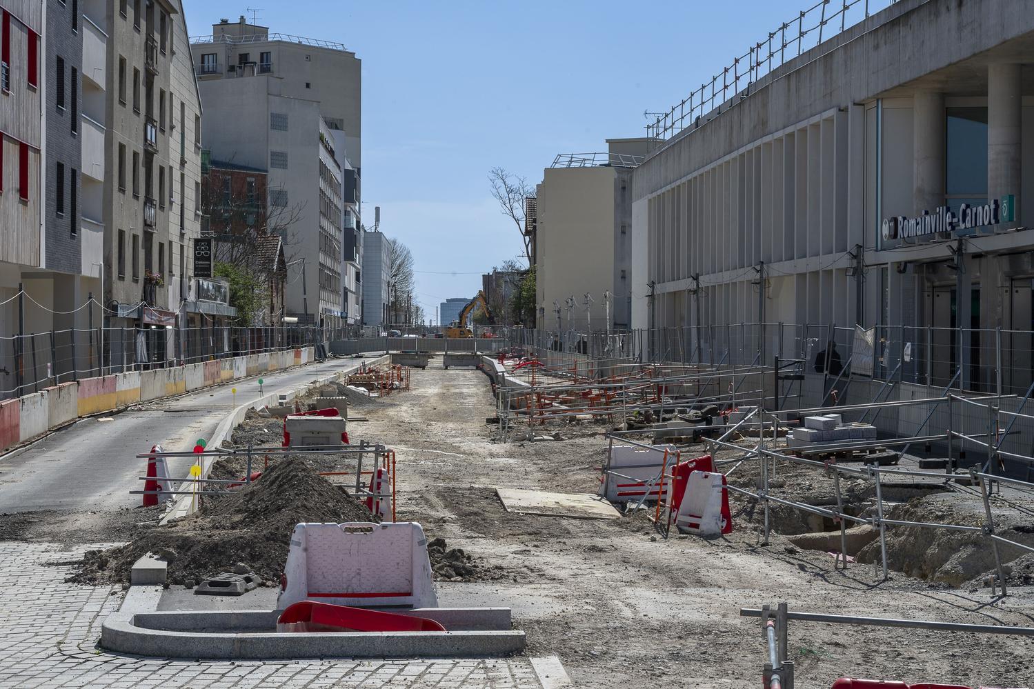 L'avancée des travaux à Romainville © Département de la Seine-Saint-Denis