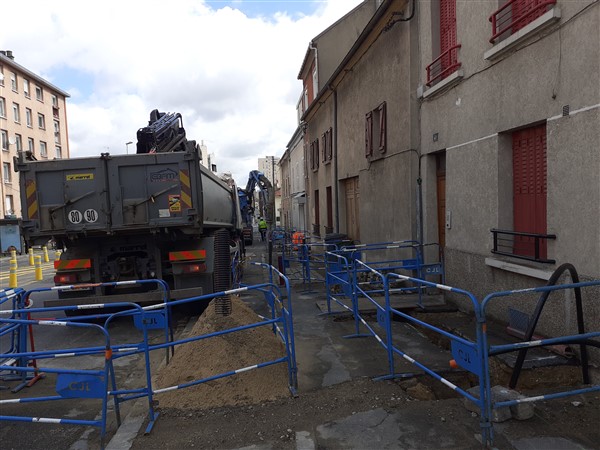 Travaux concessionnaires Enedis rue Anatole France à Noisy-le-Sec