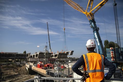 Démolition de la bretelle de l'A186 au-dessus de l'A3