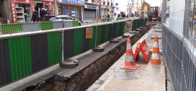 Travaux GRDF rue Jean Jaurès à Noisy-le-Sec