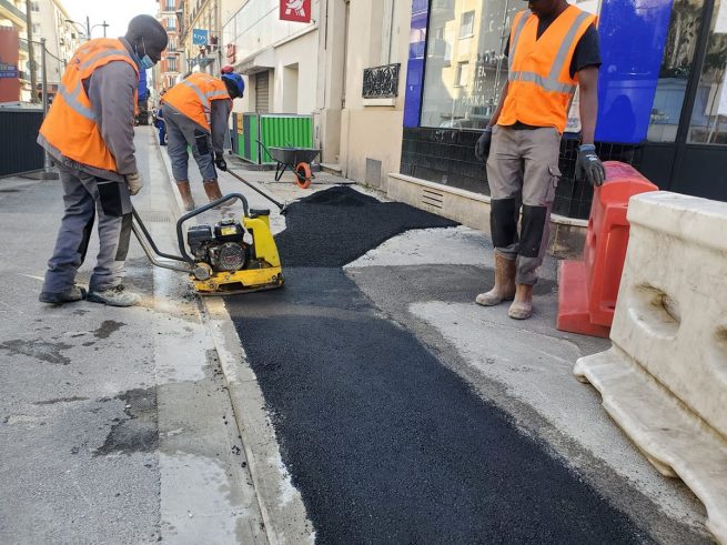 Travaux concessionnaires, GRDF, rue Jean-Jaurès à Noisy-le-Sec