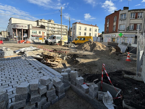 Travaux d’insertion urbaine Place Carnot à Romainville