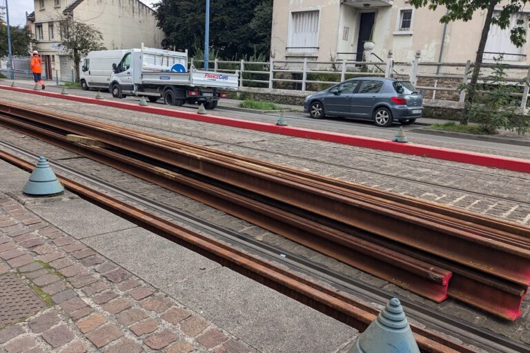 Modernisation du T1 - Démarrage des travaux de remplacement des rails @credit photo : RATP