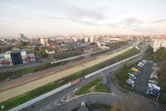 Novembre 2019-Travaux-de-démolition-de-lA186-Vue du ciel-Montreuil Travaux de démolition de l'A186 - Vue du ciel - Montreuil