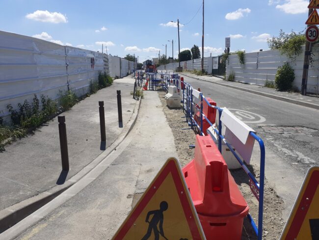 Travaux Veolia rue de la Libre Pensée à Romainville (1)